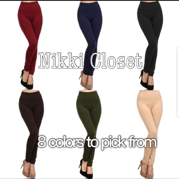 High Waist Leggings Comfy Lined One Size Brand New - Picture 2 of 2